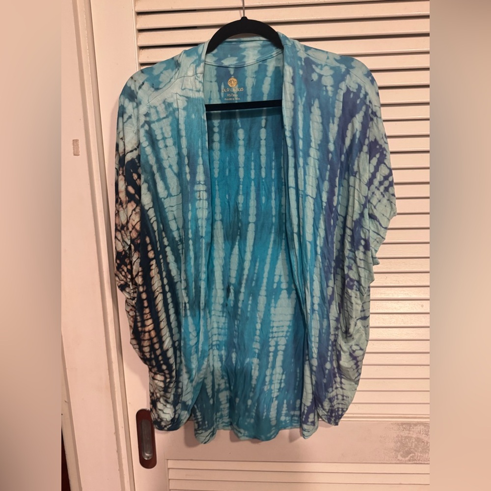 Lily Lotus Blue Tie-Dye Blouse